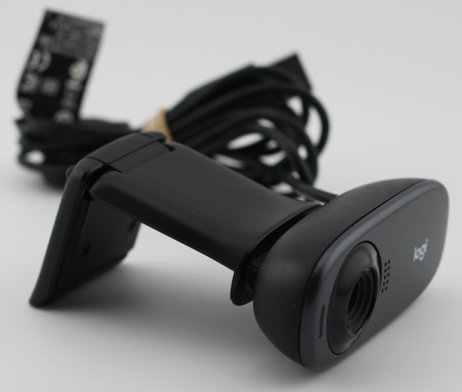 Logitech C505 HD 720p USB Webcam Built-In Microphone Black Tested USB-A