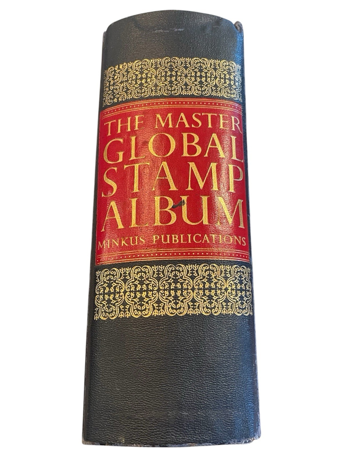 Vintage Minkus Master Global Stamp Album 1961 Ed. w/ Thousands WW Stamps
