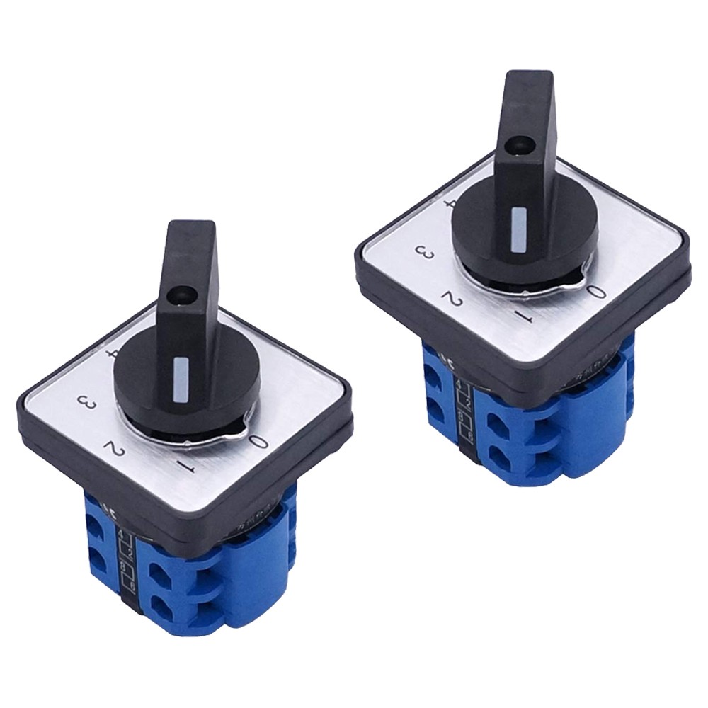 Universal Changeover Switch 20A 550V 4 Position 8 Terminals Latch Rotary Cam 2X