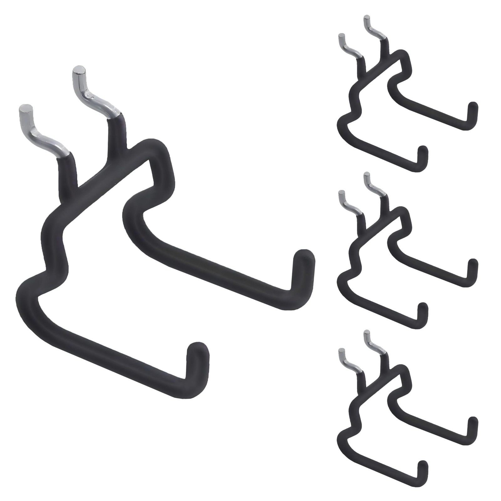 4 Heavy Duty Pegboard Hooks,Pegboard Drill Holder,and Peg Board Tool Hangers....