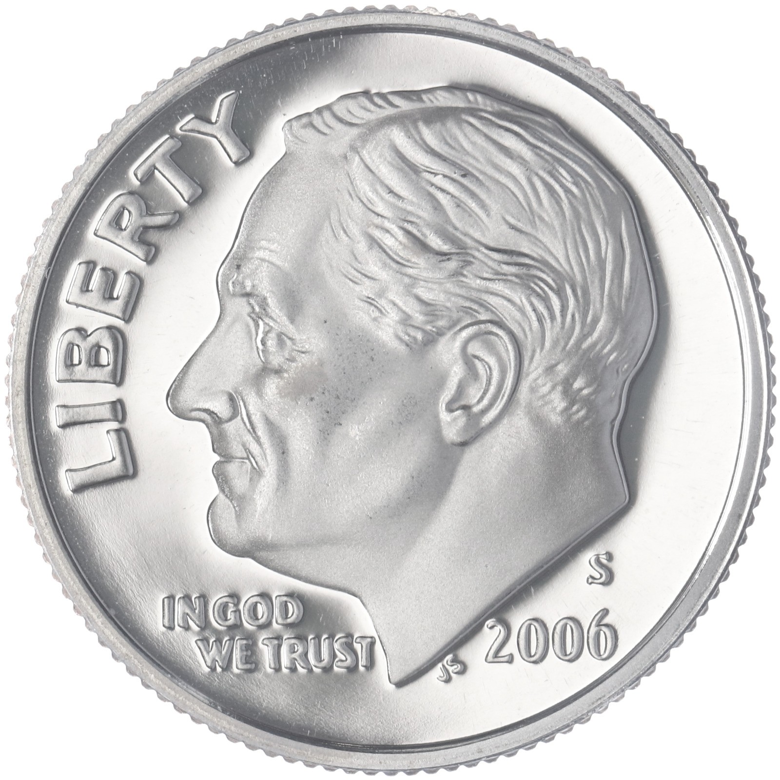 2006 S Roosevelt Dime Gem DCam Proof CN-Clad See Pics O029