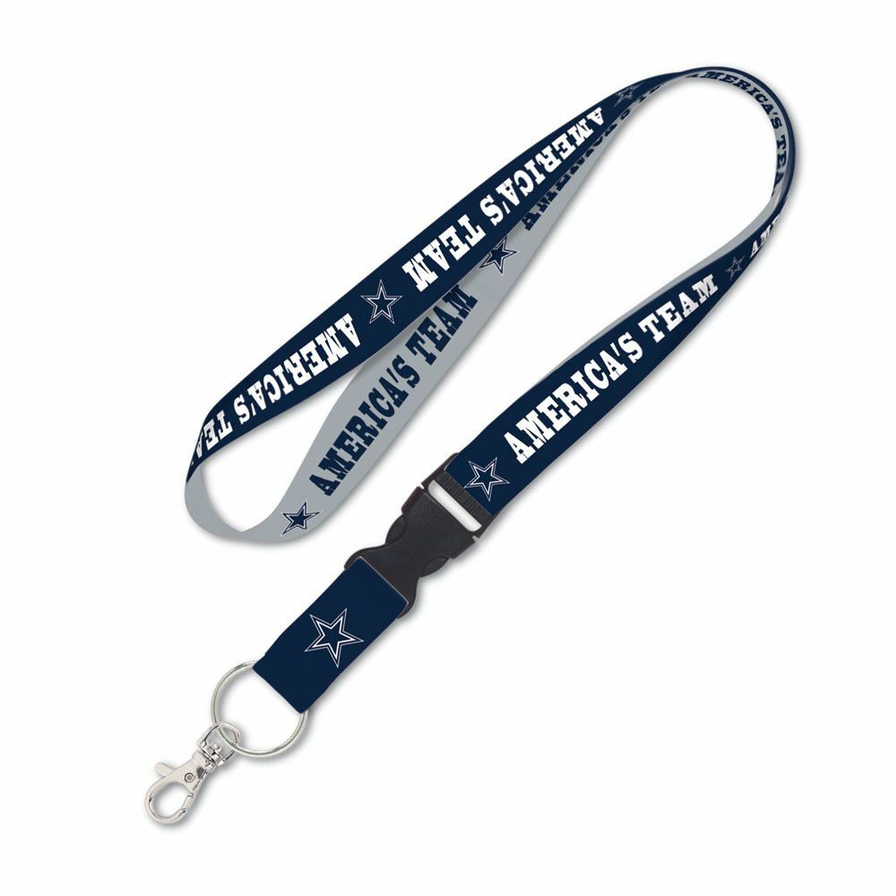 DALLAS COWBOYS AMERICA'S TEAM LANYARD DETACHABLE BUCKLE NEW WINCRAFT 🤠