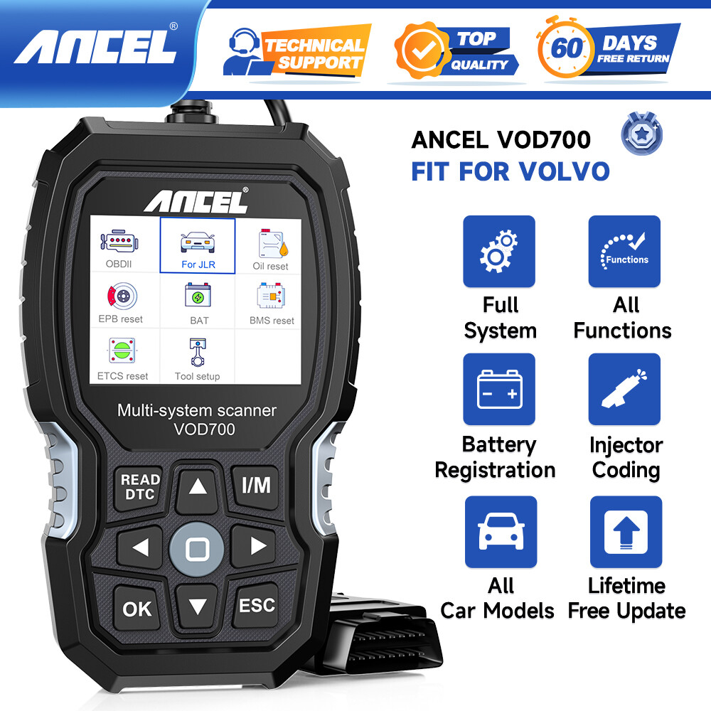 Car Code Reader Fit For Volvo OBD2 All Systems Diagnostic OIL EPB ABS EPB BMS