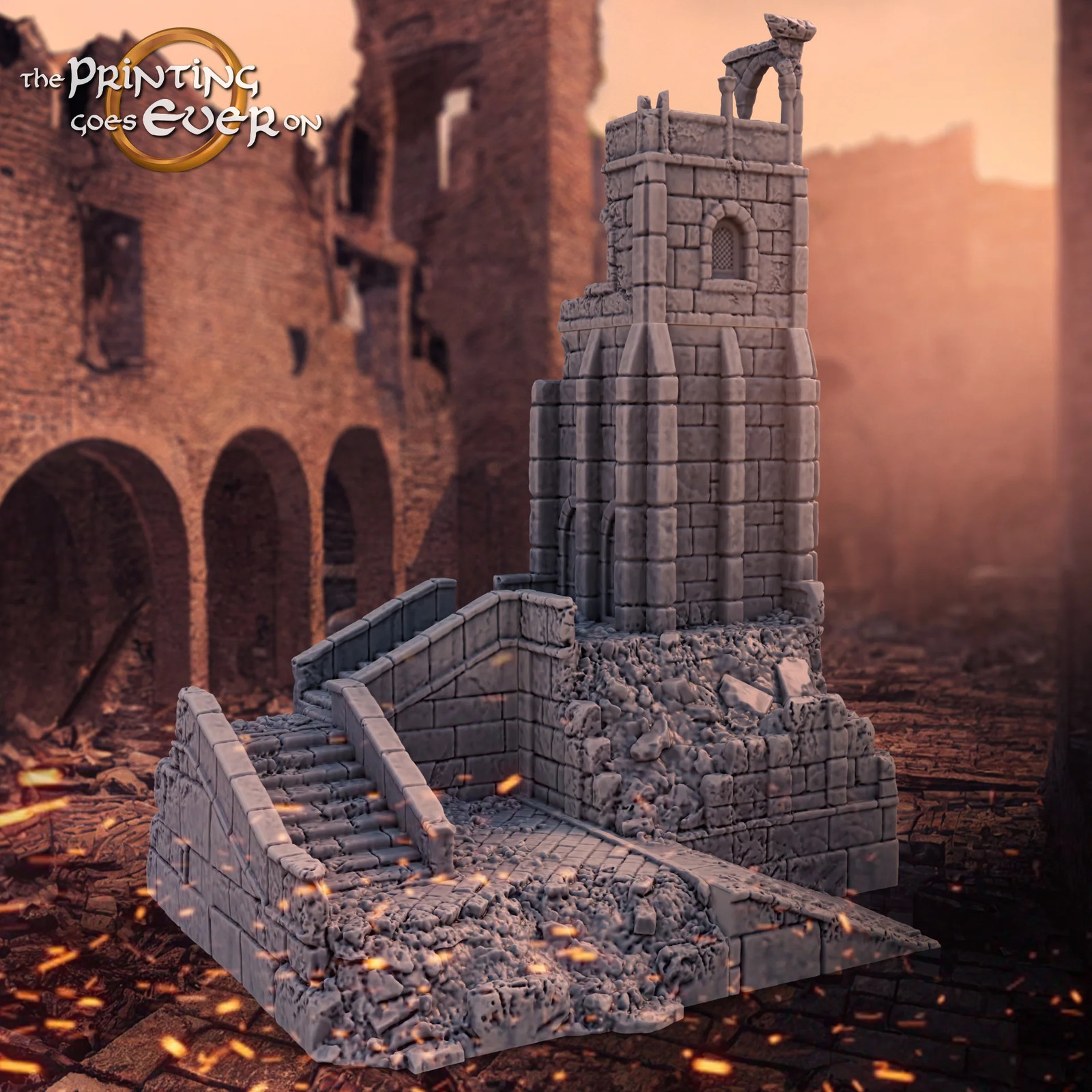 Osthold Ruins - Tower - Resin Tabletop Miniature