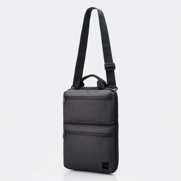 ELECOM Vertical Laptop Inner Bag 14” Black w/ Shoulder Strap BM-IBHCV14NBK
