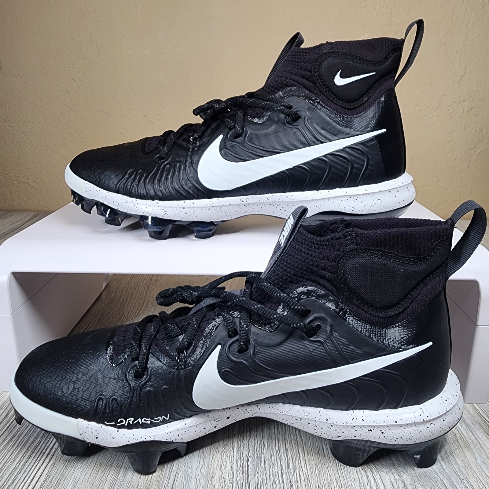 Nike Alpha Huarache NXT MCS Molded Cleat Black Mens Size 11 New DJ6519-002