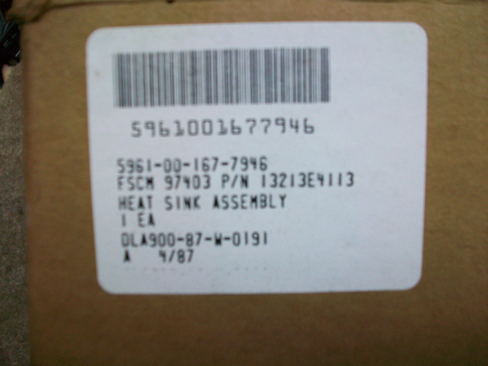 1N3086 RECTIFIERS AND HEAT SINK ASSEMBLY