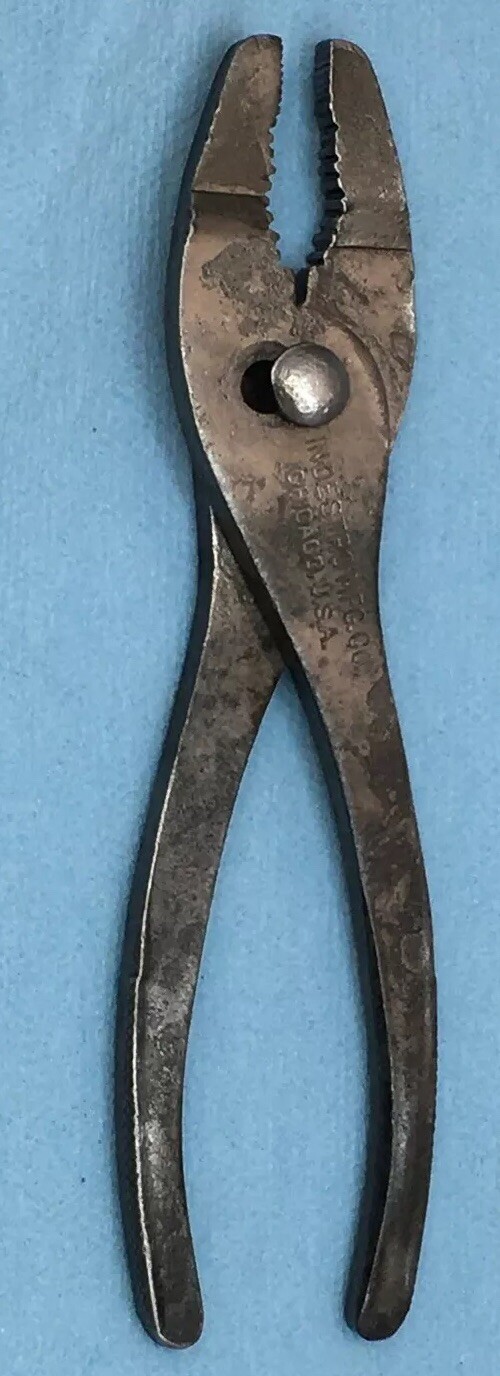 INDESTRO Stamped,  SLIP JOINT PLIERS, 6-1/4" Long, No Model,  USA 🇺🇸