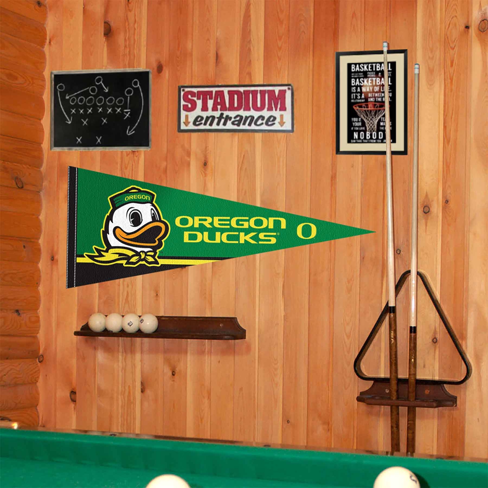 Oregon Mascot Logo Full Size Pennant