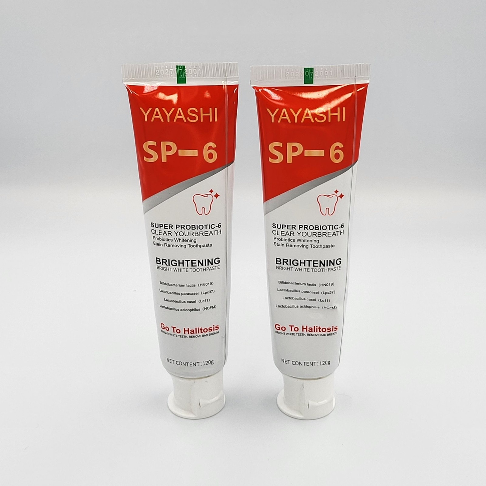 2PACK - SP-6 Probiotic Whitening Toothpaste Fresh Breath Teeth 120g ea Yayashi