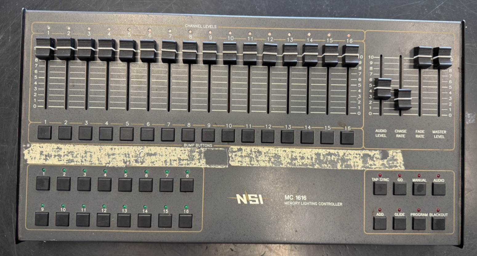 NSI MC 1616 16-Channel Memory Lighting Controller Console AS IS Untested