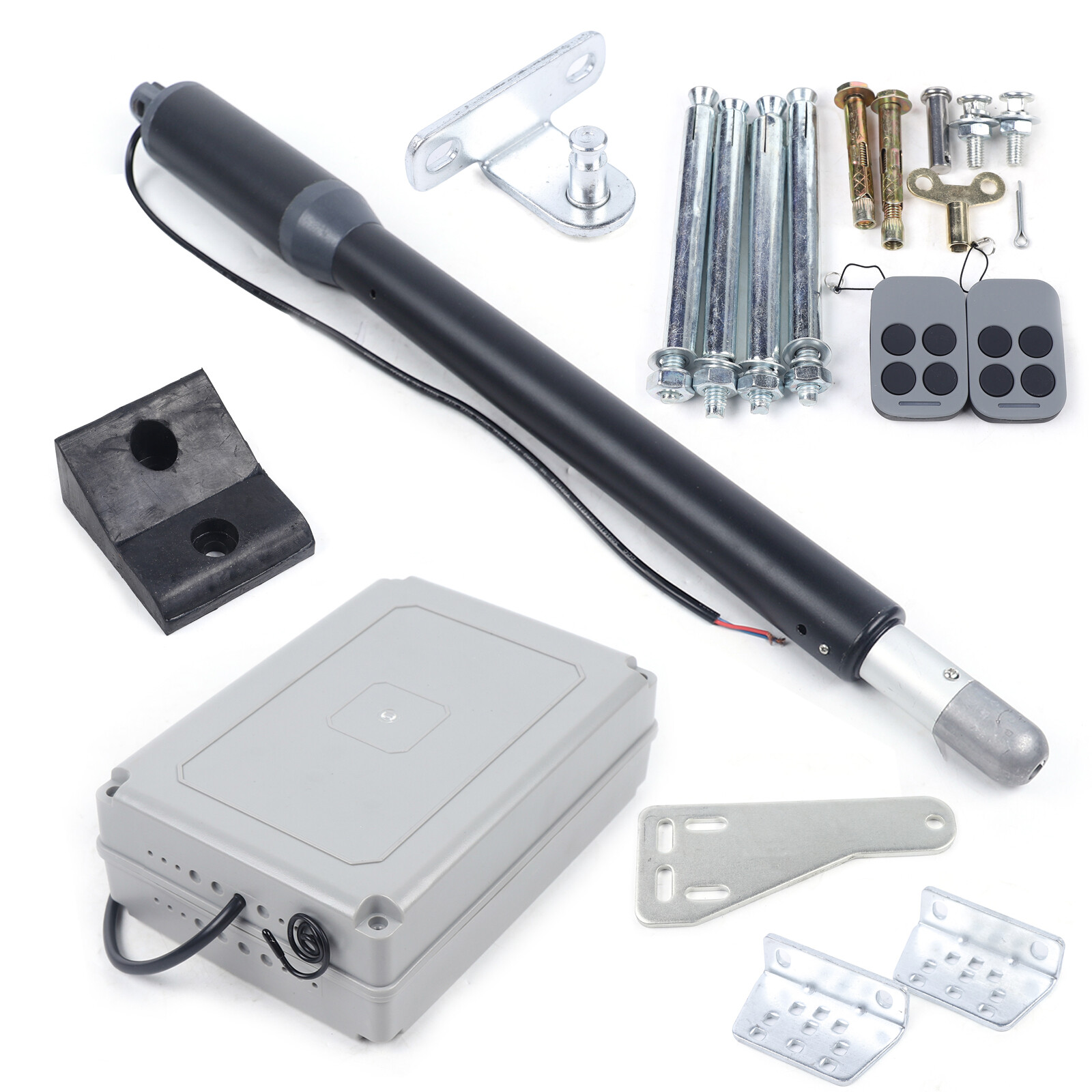 Electric Automatic Swing Gate Opener Single Arm Door Opener Kit & Remote Control