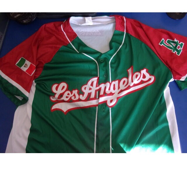 2022 LA Dodgers Mexican Heritage Night Game 2 Jersey Mexico New SGA Medium Green