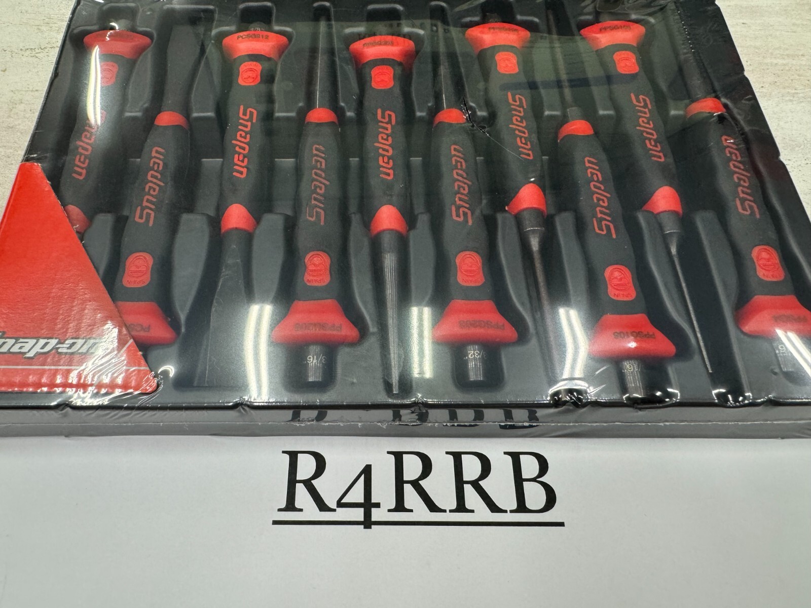 Snap-on Tools NEW RED 10 Piece Soft Grip Punch and Chisel Set PPCSG710R