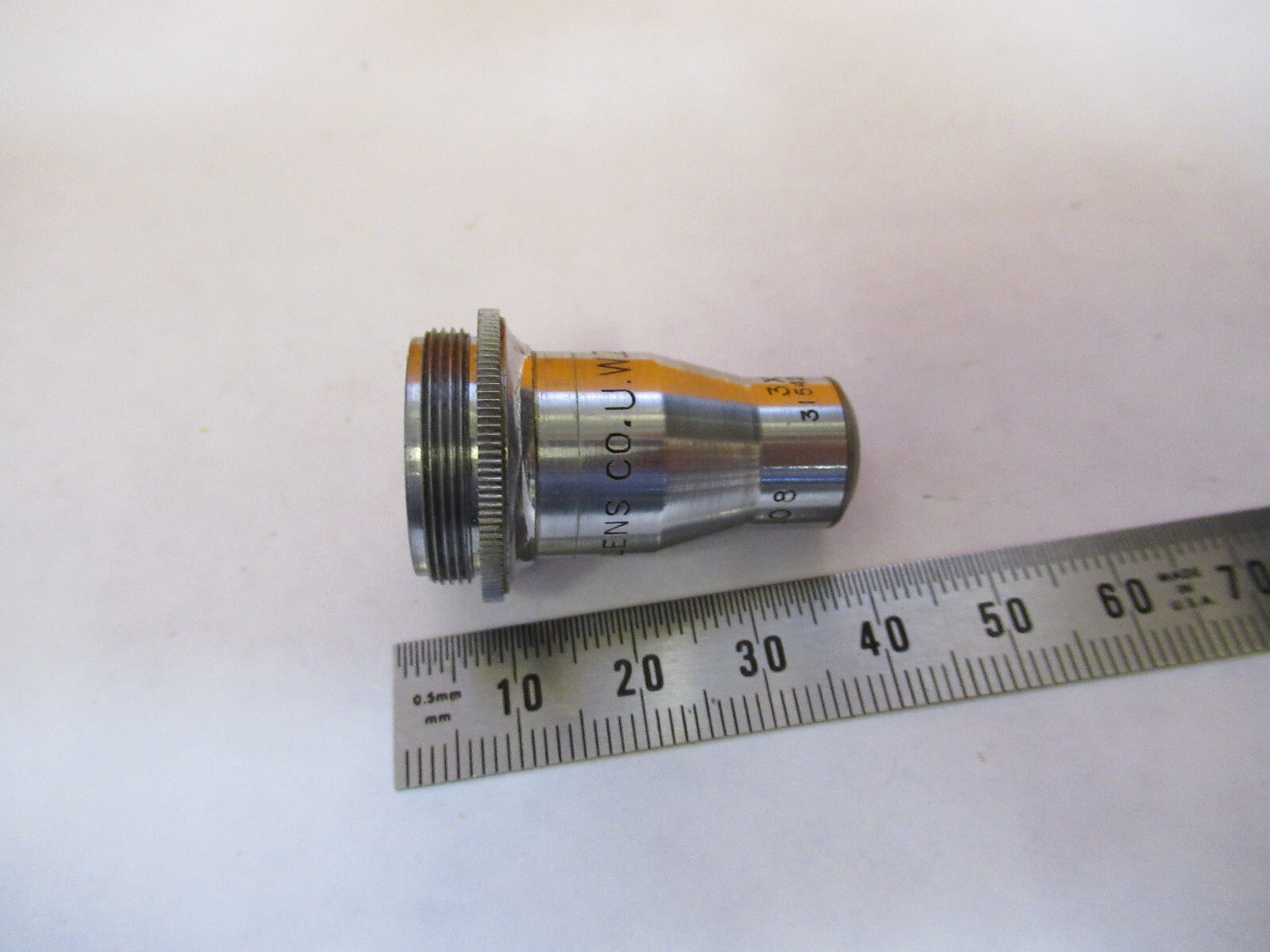 SPENCER 24mm OBJECTIVE LENS MICROSCOPE PART AS PICTURED Q9-FT-96