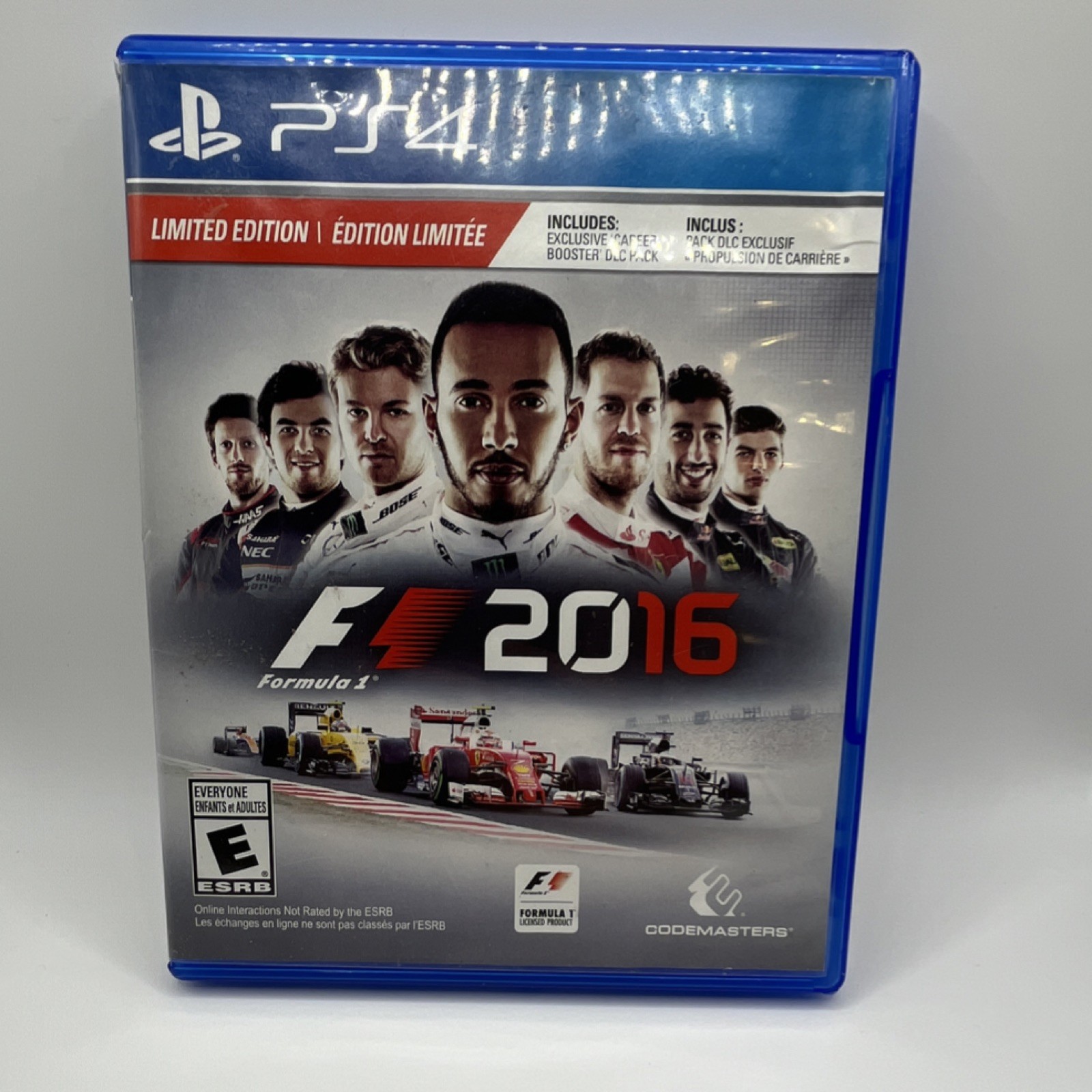 Sony F1 2016 Limited Edition PS4 DVD Keep Case - Original Replacement CASE ONLY