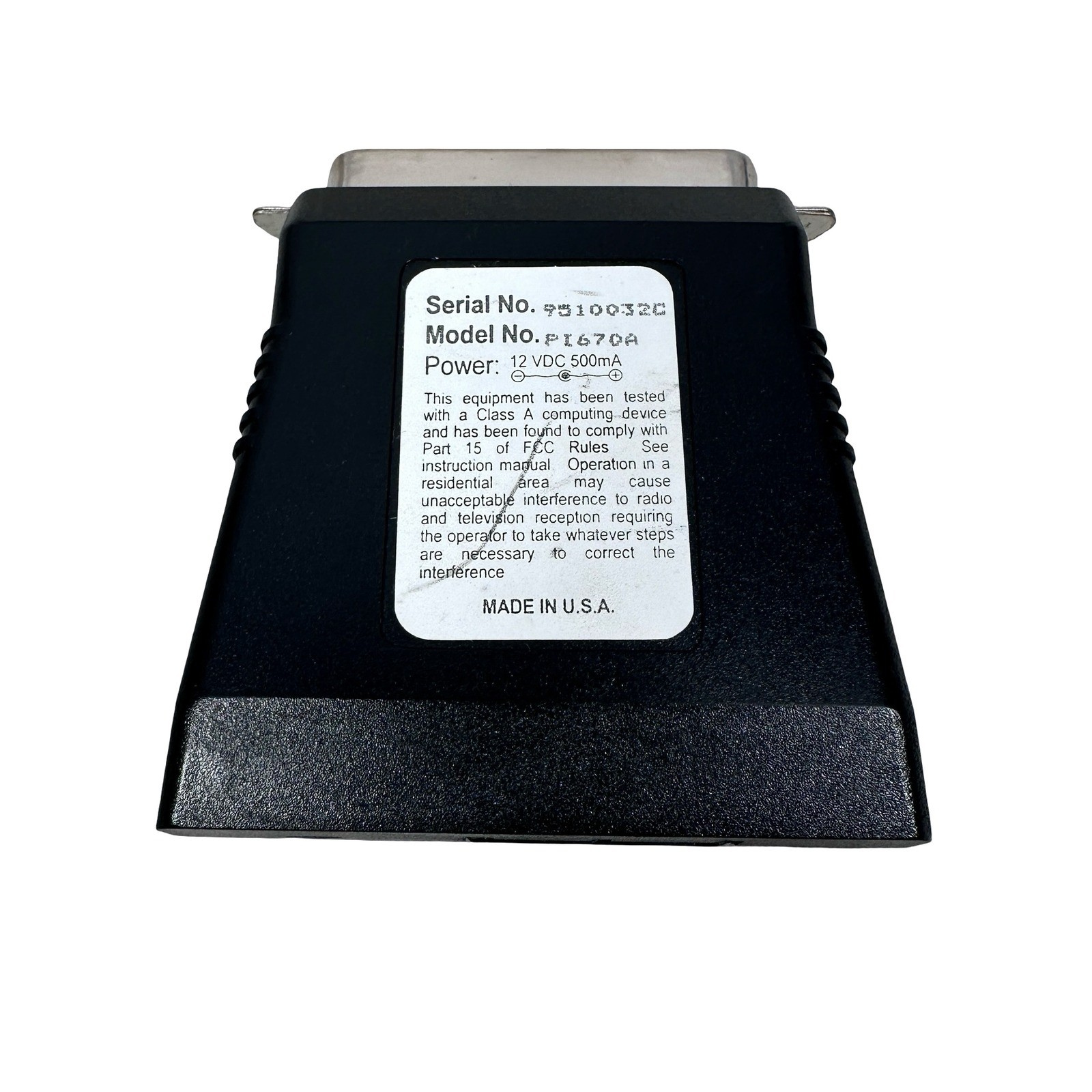 EAZY Modprint Printer Module PI670A Parallel DB25 Adapter w/ Power Supply Black