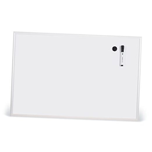 Magnetic Dry Erase Board, with White Aluminum Frame, Office Supplies, 23" x