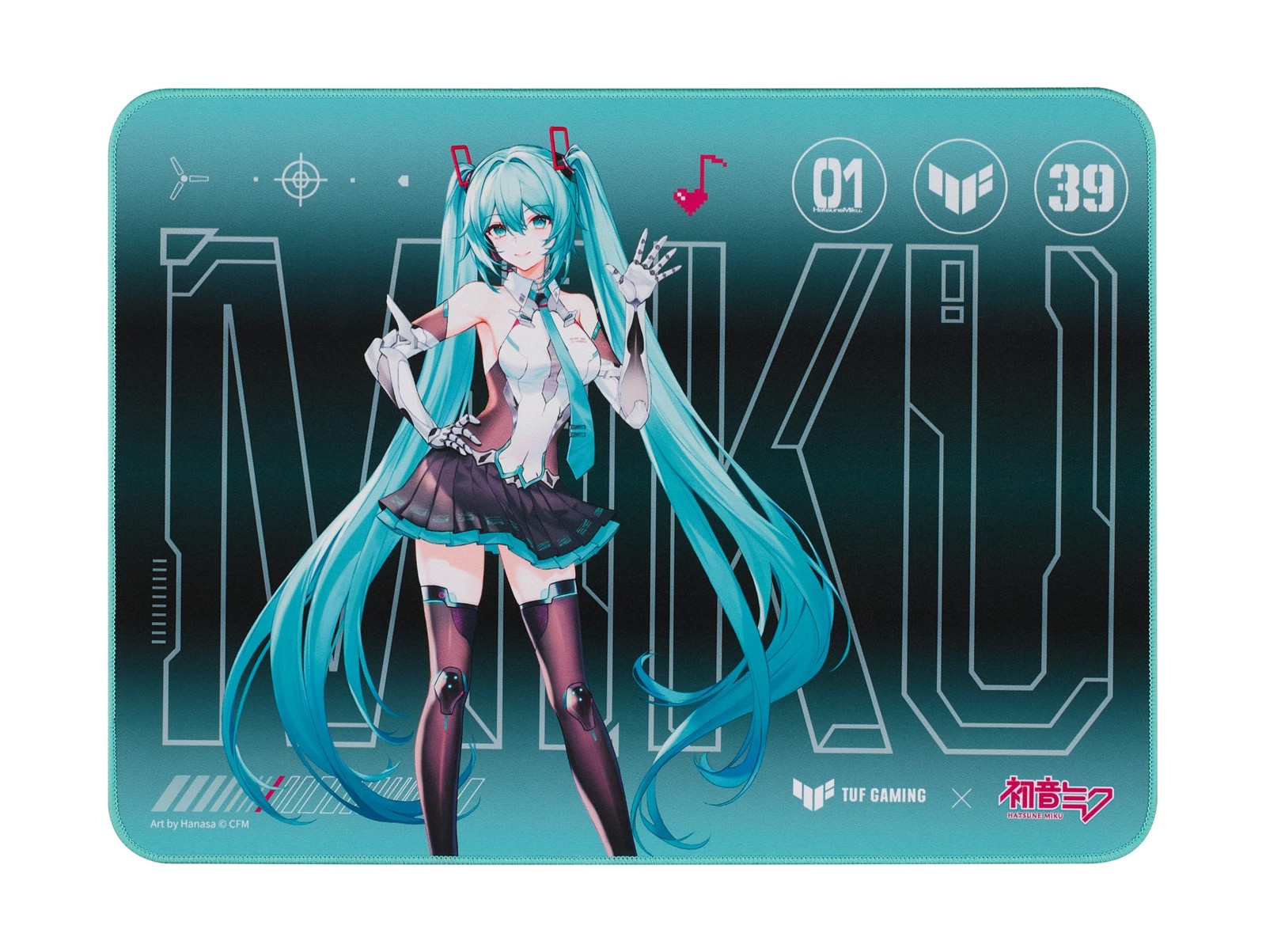 Asus Tuf Gaming P1 Hatsune Miku Edition Portable Gaming Mouse Pad 10 X 8 Medium