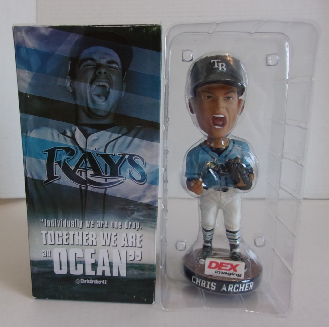 New With Box Chris Archer Bobblehead Tampa Bay Rays Together We Are an Ocean DEX