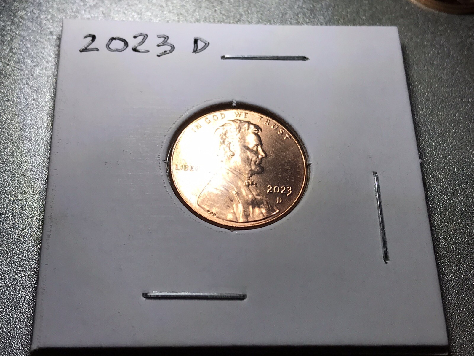 2023 D Penny error -uncirculated