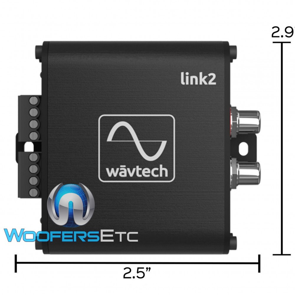WAVTECH LINK2 2-CHANNEL LINE OUTPUT CONVERTER 40V INPUT 10V OUTPUT LESS 50-OHMS