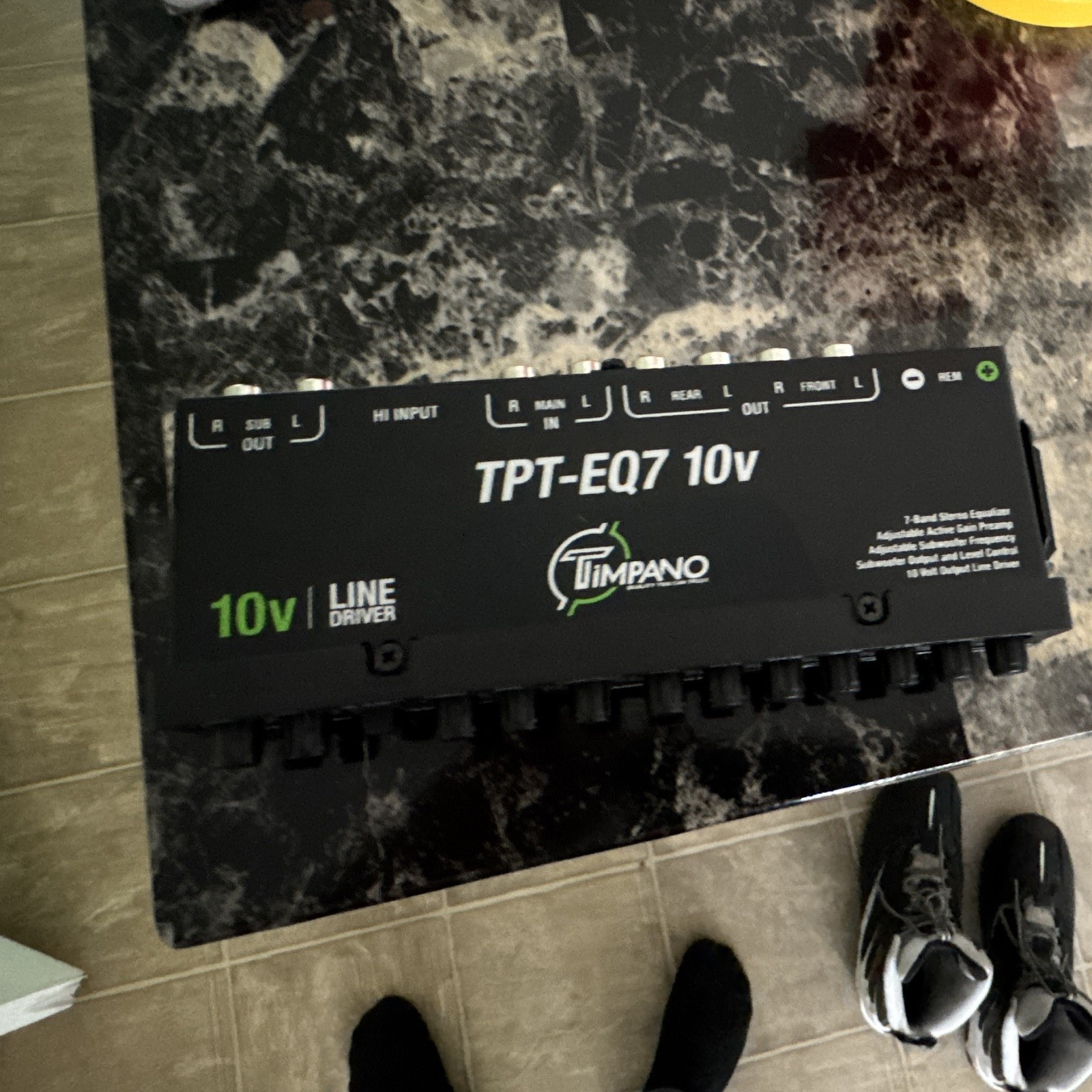 Timpano TPT-EQ7 10V 7-Band Equalizer Line Driver Car Audio Signal Processor