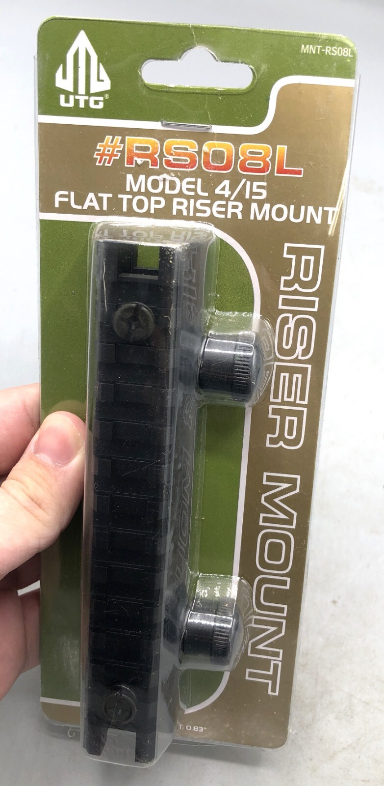 Leapers UTG .83" High 13-slot Weaver/Picatinny Riser Mount STANAG MNT-RS08L