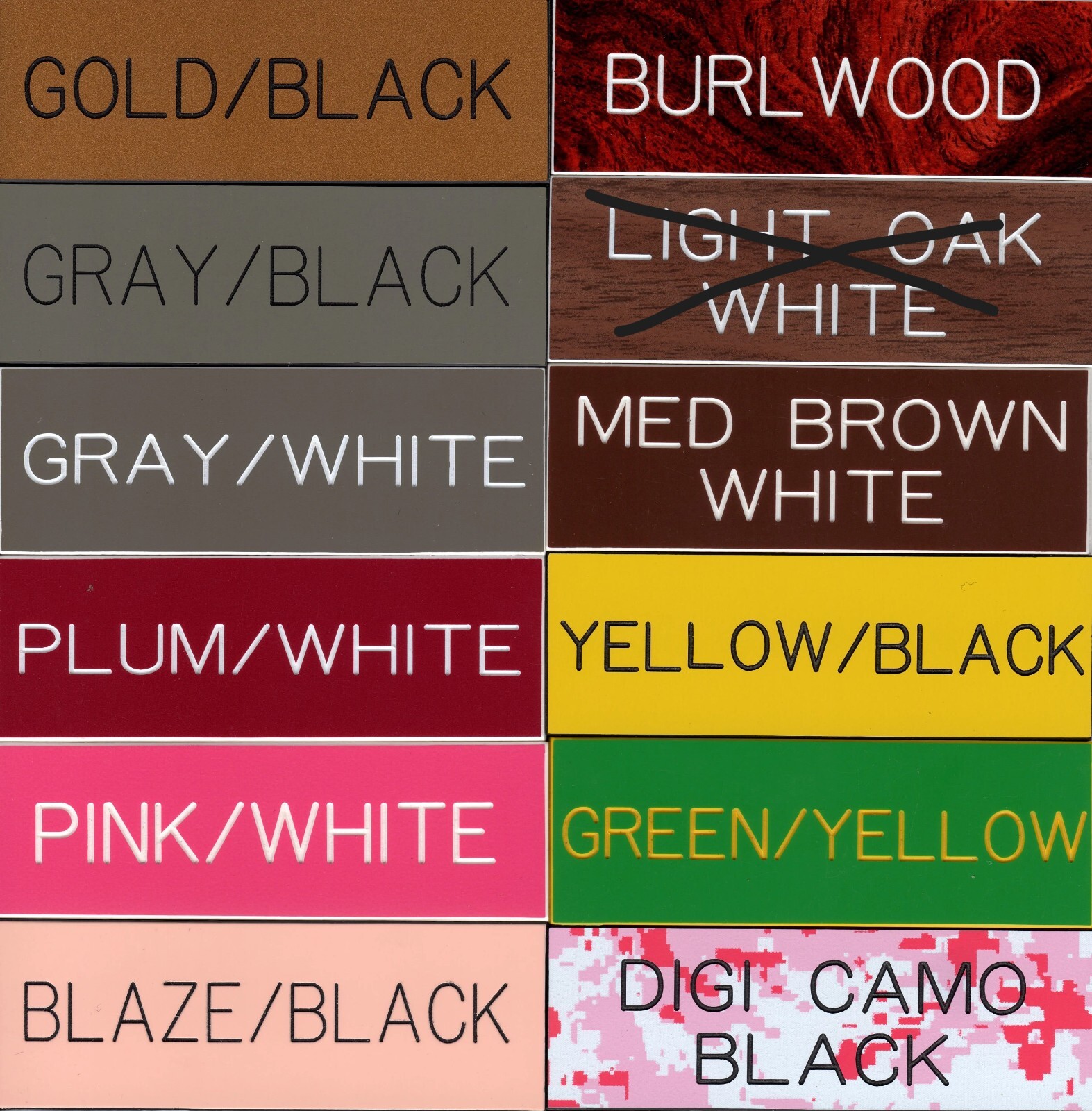 Custom Engraved Personalized Plastic Sign - new - 4"×8"