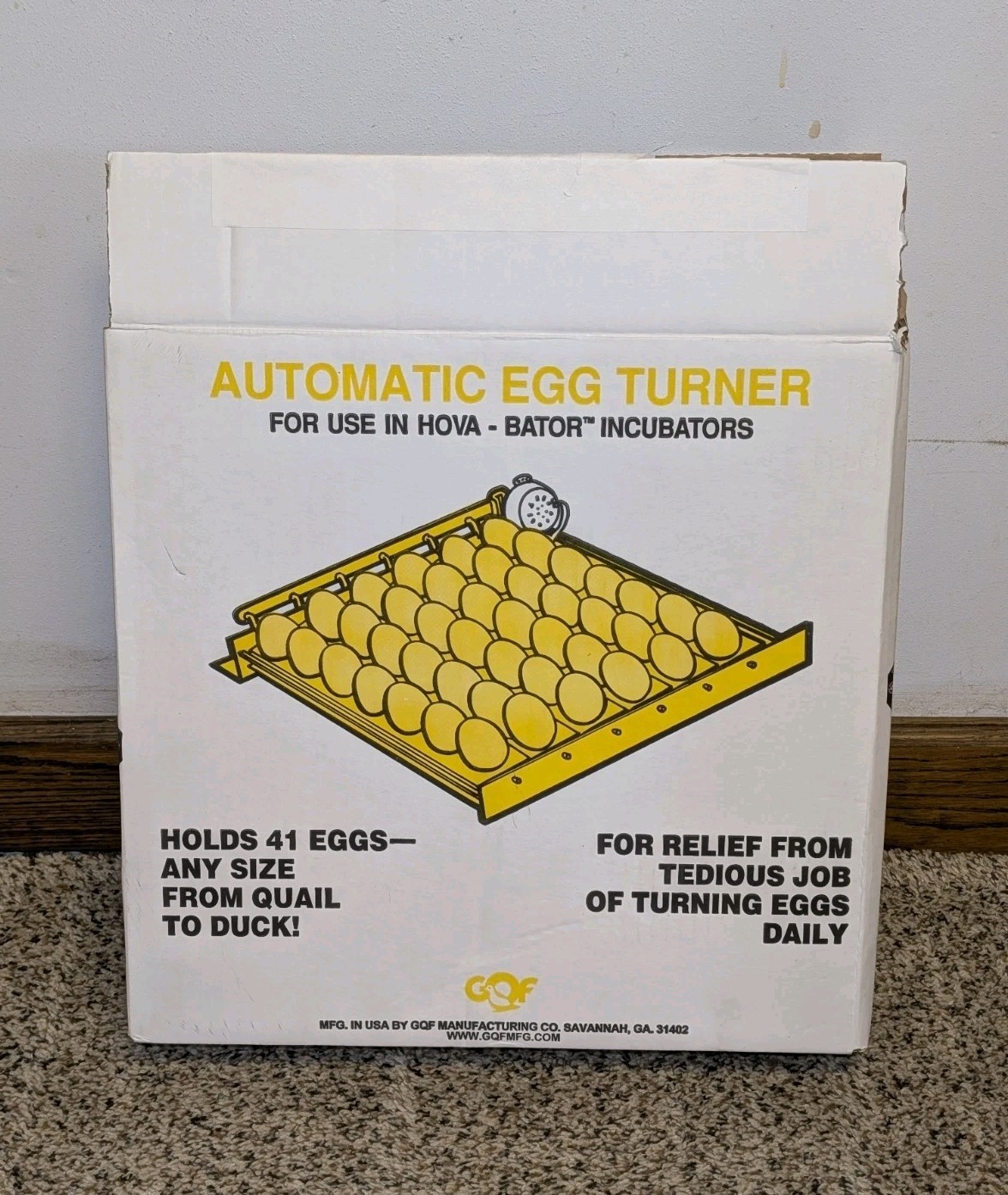 *TESTED* Hova-Bator 1611 Automatic Incubator Egg Turner W/ Box GQF