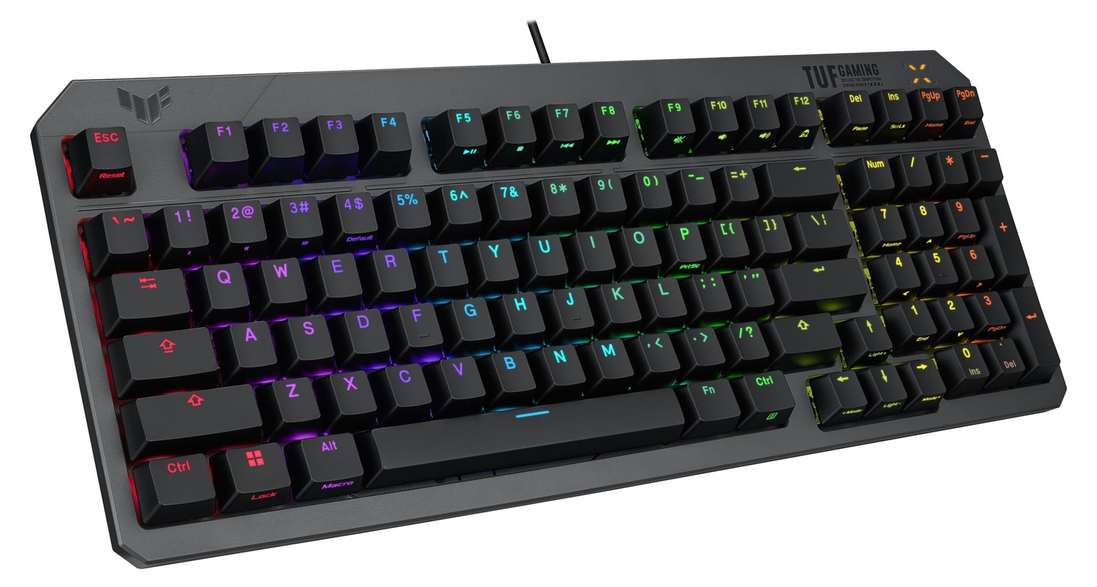 TUF Gaming K3 Gen II 97-Key Keyboard Optical-Mechanical Blue Switch PBT Keycaps