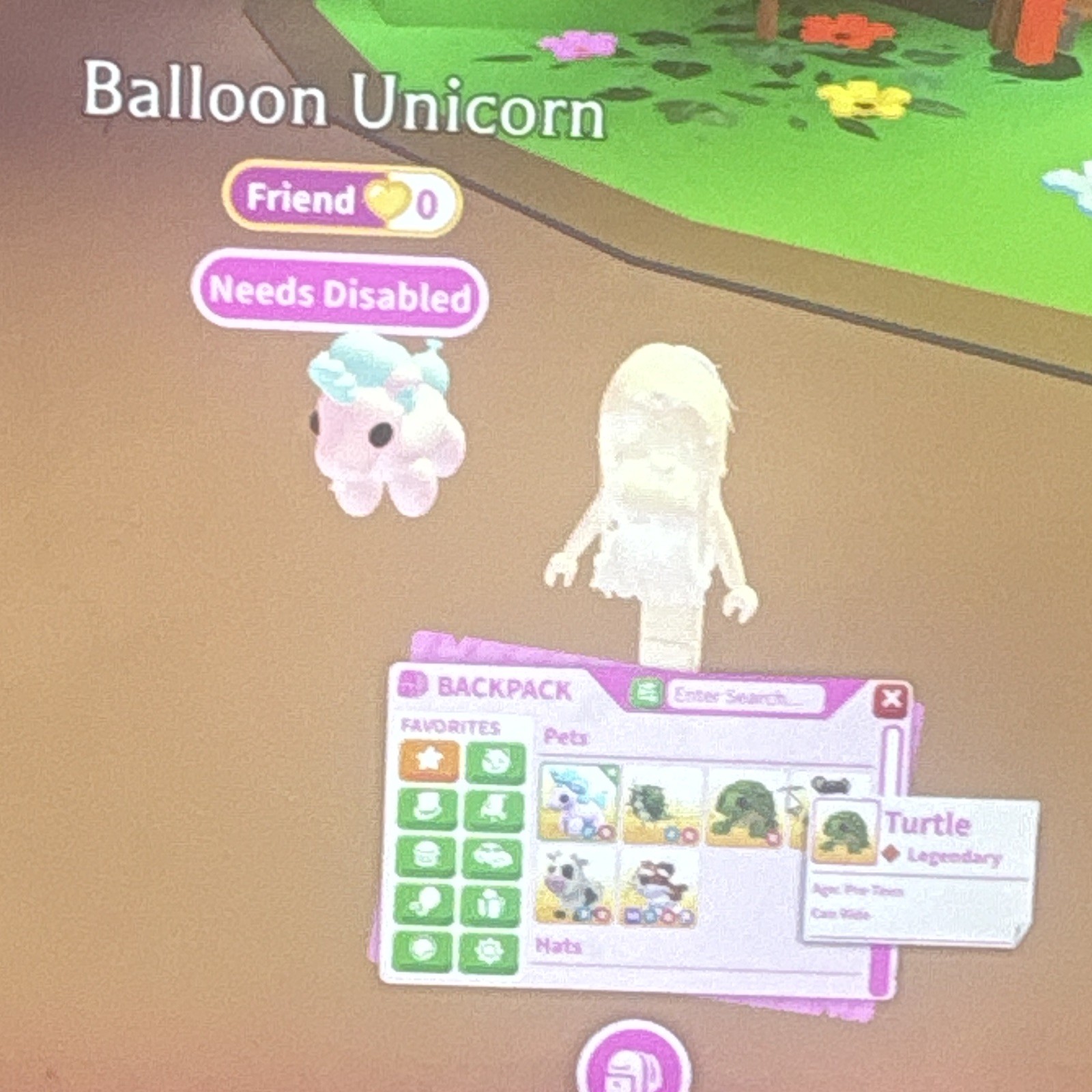 Adopt Me! Balloon Unicorn Virtual Pet - Friend, also selling others (Game Item)