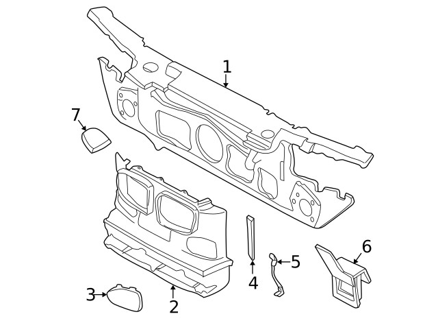 Genuine BMW Support Bracket 41-11-8-125-049
