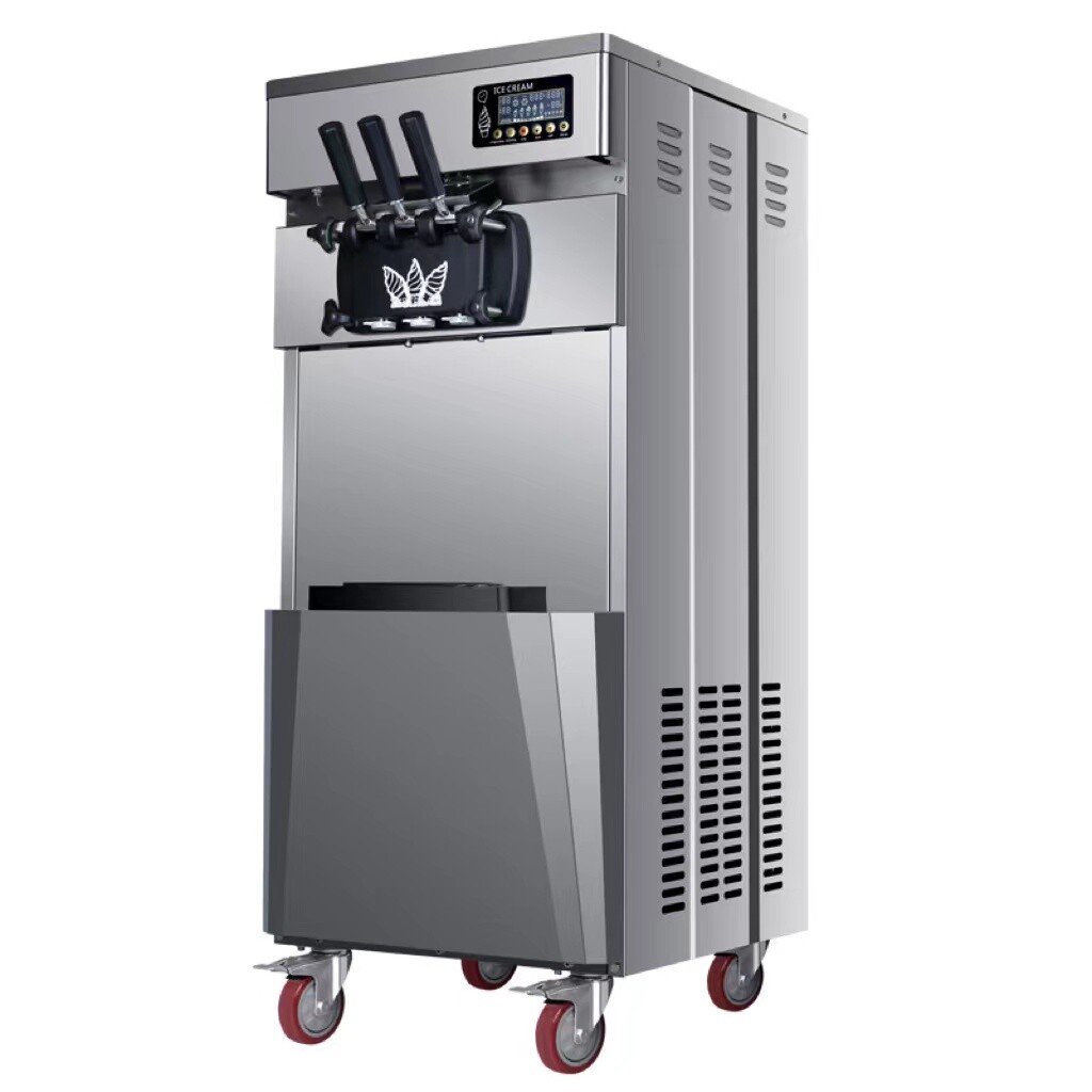 Dual Compressor Commercial Wholesale Price 3 Flavors  Soft Ice Cream Machine
