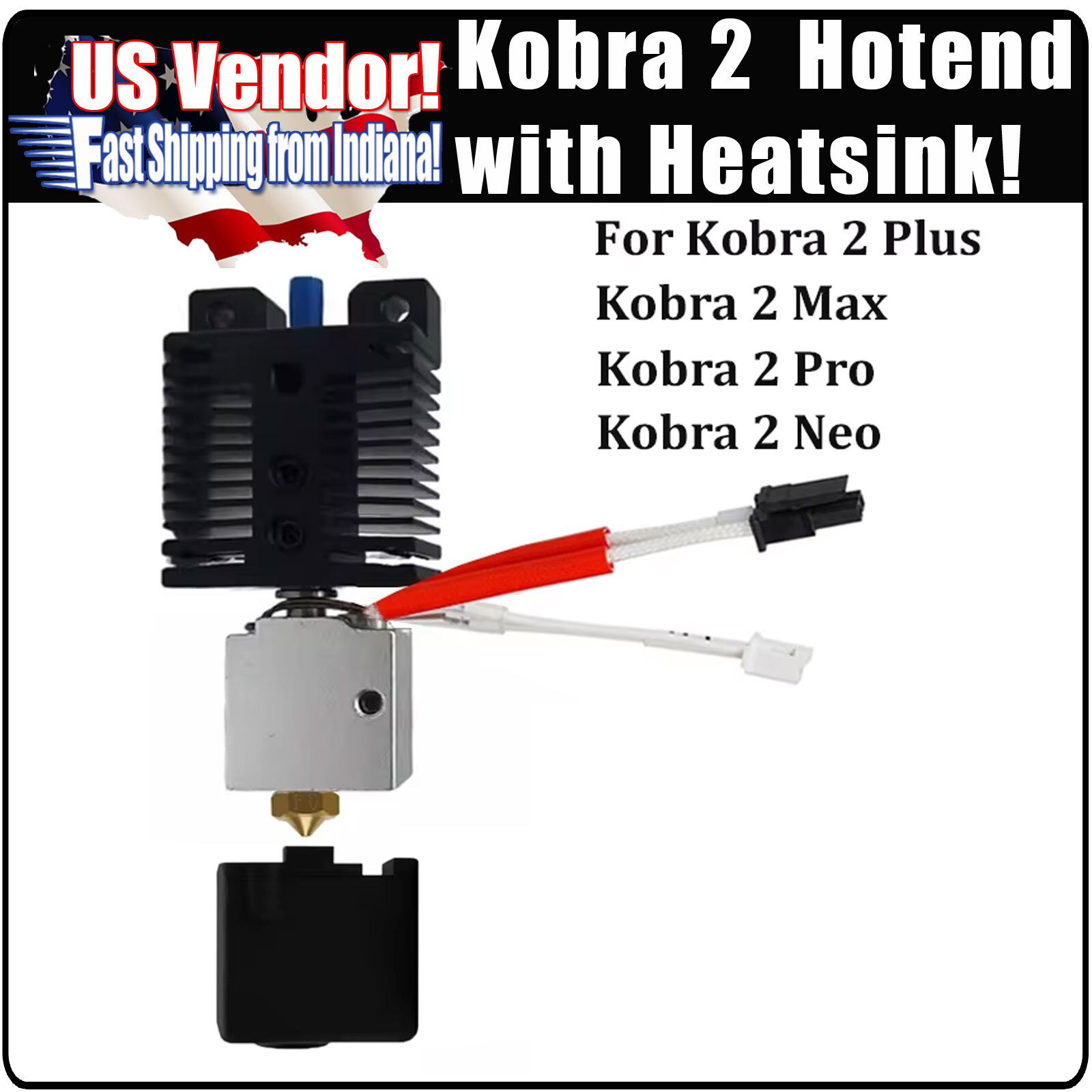 Anycubic Kobra 2 Neo Pro Plus Max Hotend With Heatsink