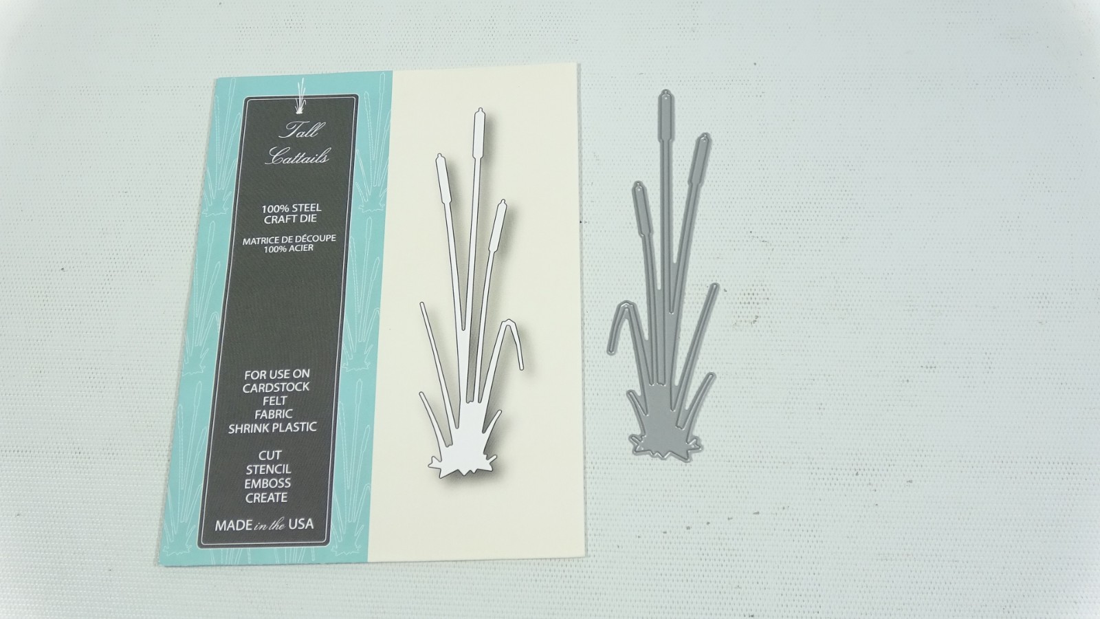 2016 Memory Box Craft Steel Die Tall Cattails 99455
