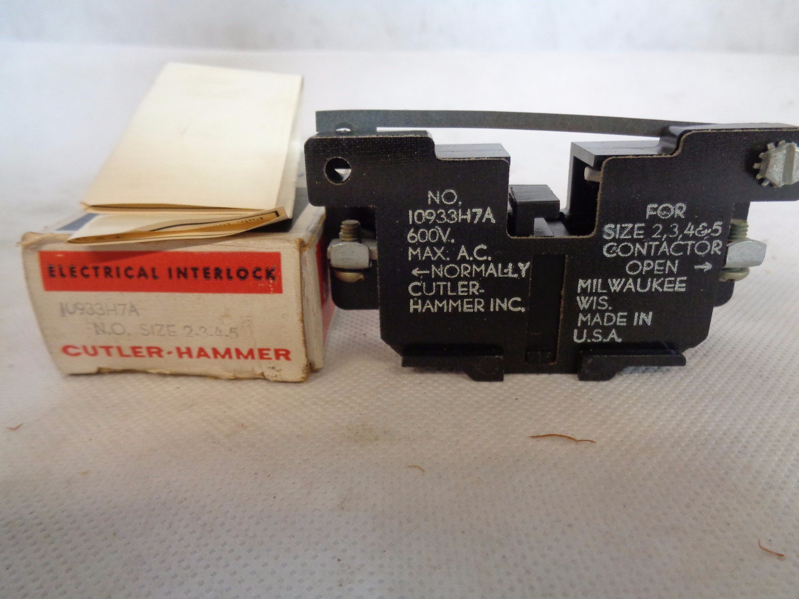 NEW CUTLER-HAMMER 1093H7A AUXILIARY CONTACT