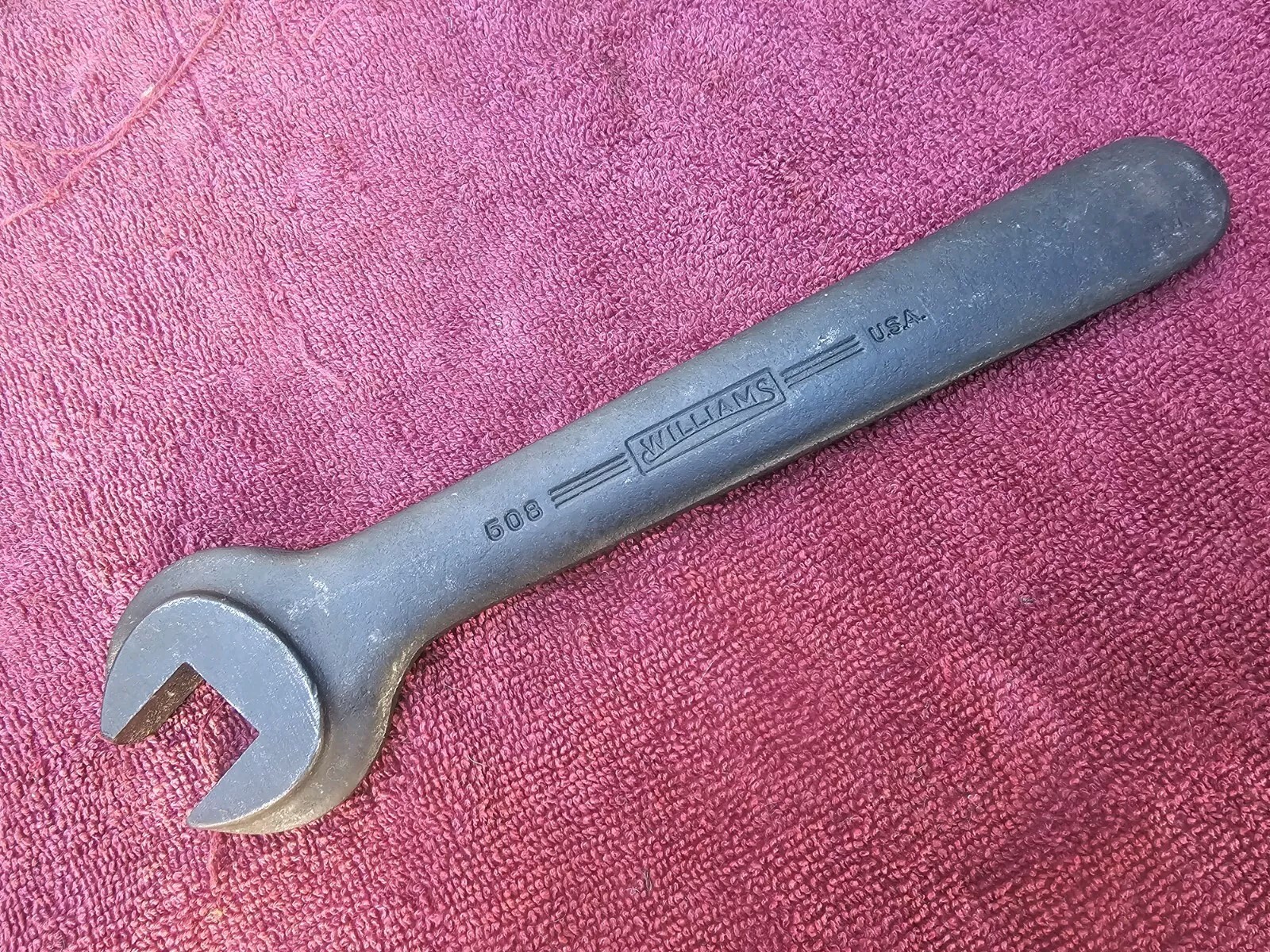 Williams 508 3/4" Heavy Duty Open End Tool Post Wrench, New Old Stock