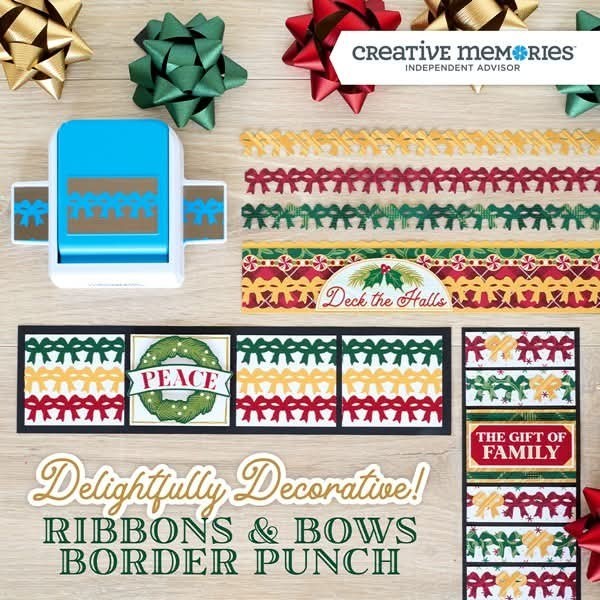 Creative Memories Ribbons & Bows Border Punch