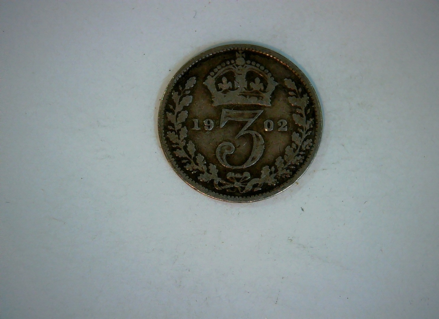 United Kingdom 1902 3 Pence Edward VII Threepence Coin