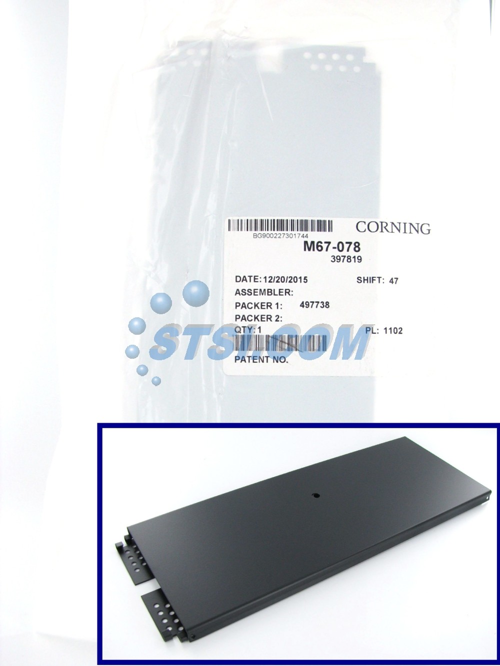 Corning Splice Tray, 24 Fiber Heat Shrink Fusion Splices M67-078 ~STSI