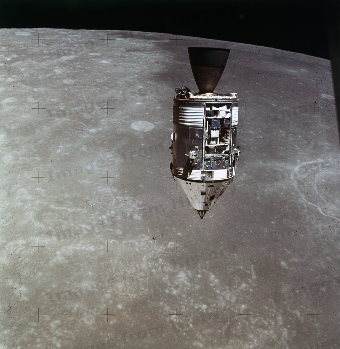 8x10 Print NASA Apollo 15 Command Service Module Moon Orbit 1971 #5500695