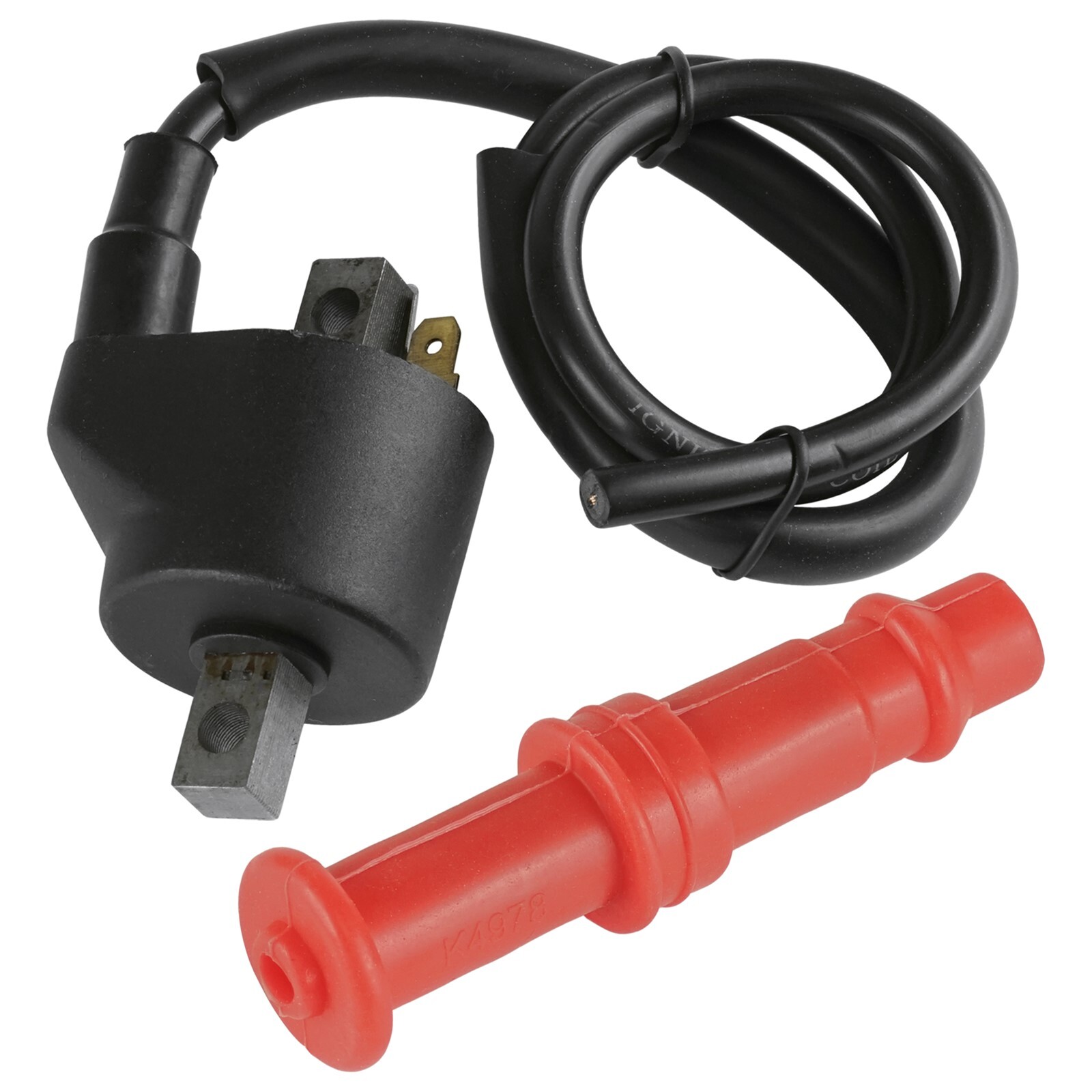 Ignition Coil with Spark Plug Boot Cap for Polaris Worker 335 1999