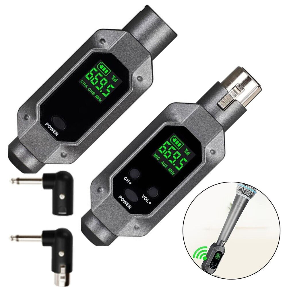 For 1 mic Wireless Microphone Converter XLR Transmitter and Receiver Microphone