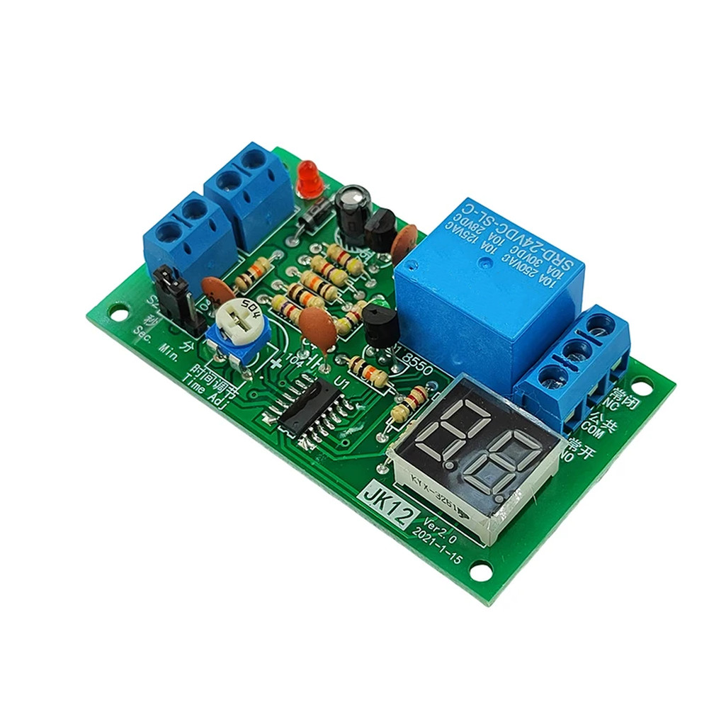 12V Time Delay Relay Real-time Countdown Display Lighting Delay Control