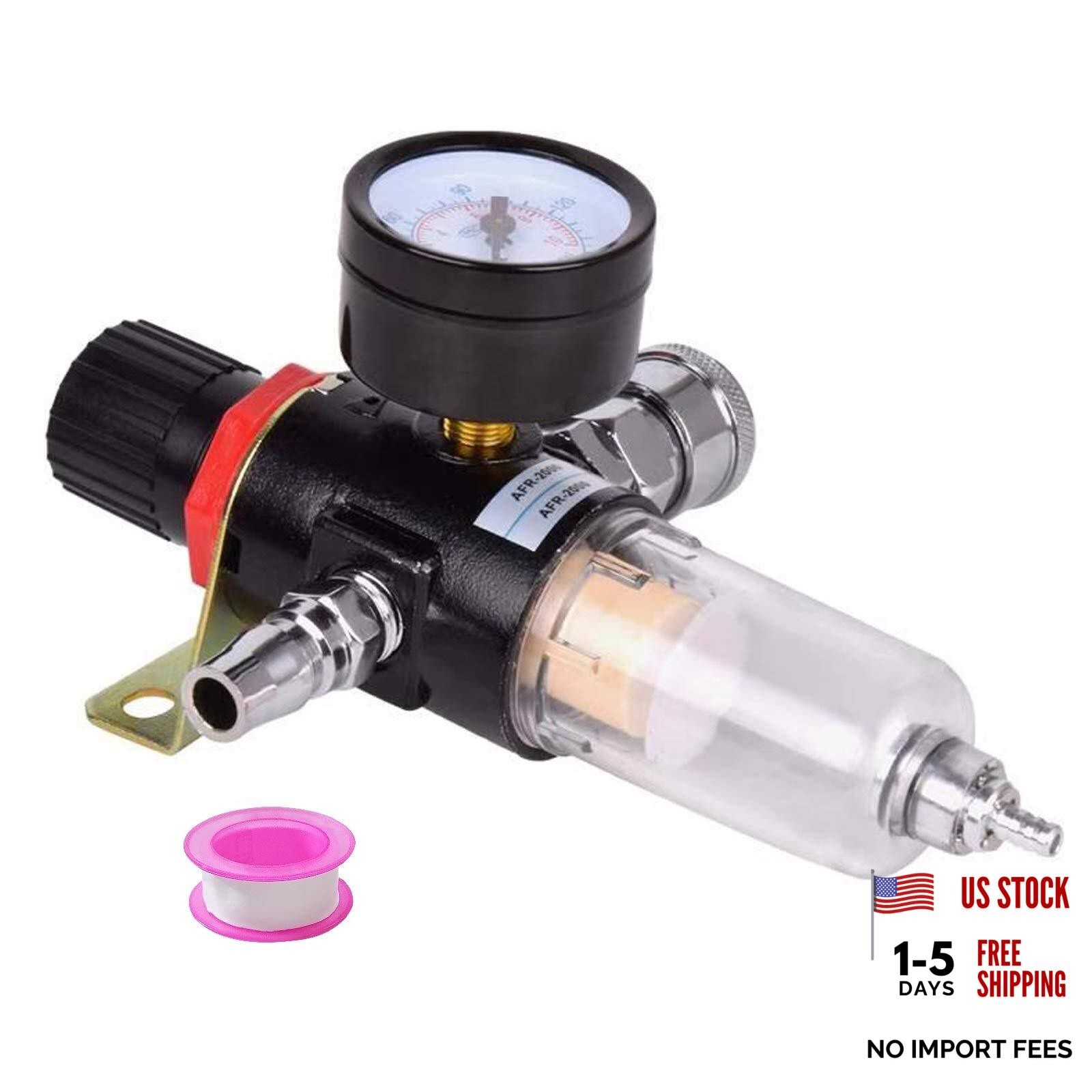 1/4" BSP Air Compressor Moisture Filter Trap Oil Water Separator Regulator