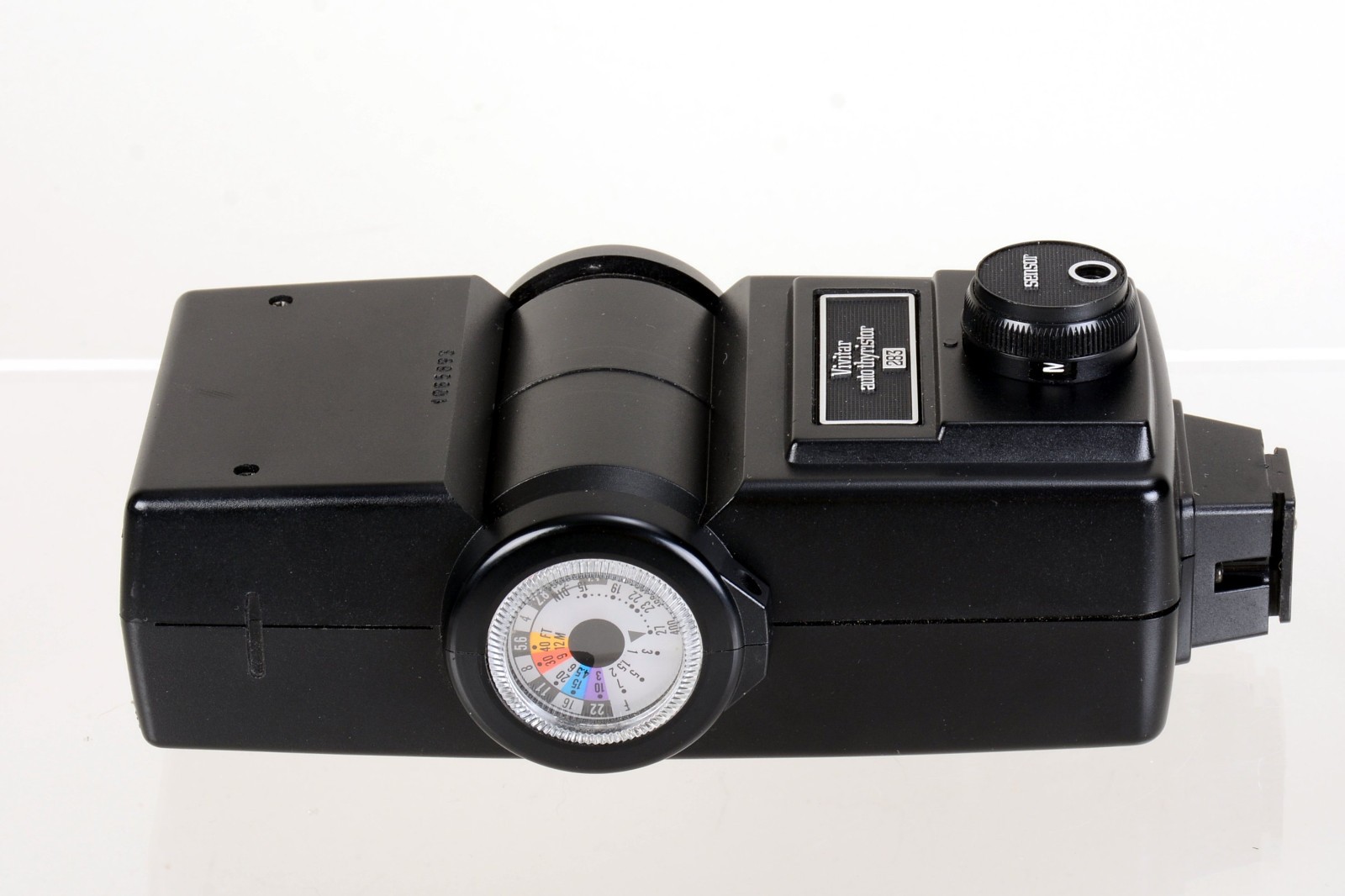 Vivitar 283 Flash w/ PC Sync Cable and SC-1 Sensor cable. Tested good 893