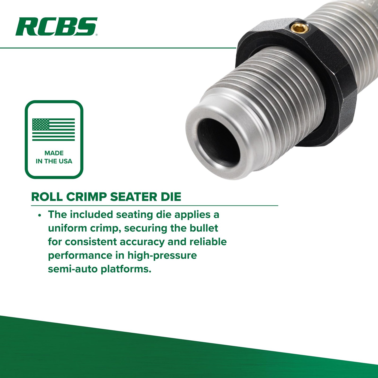 RCBS Small Base .308 Win Reloading Die Set for Semi-Automatic Rifles