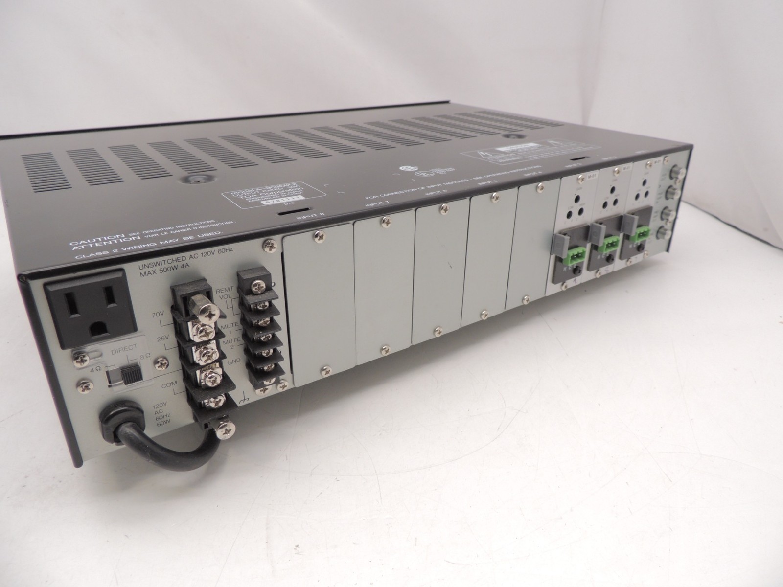 TOA A-903MK2 PA Power Amplifier 30 Watts 3 Modules Installed Tested Working