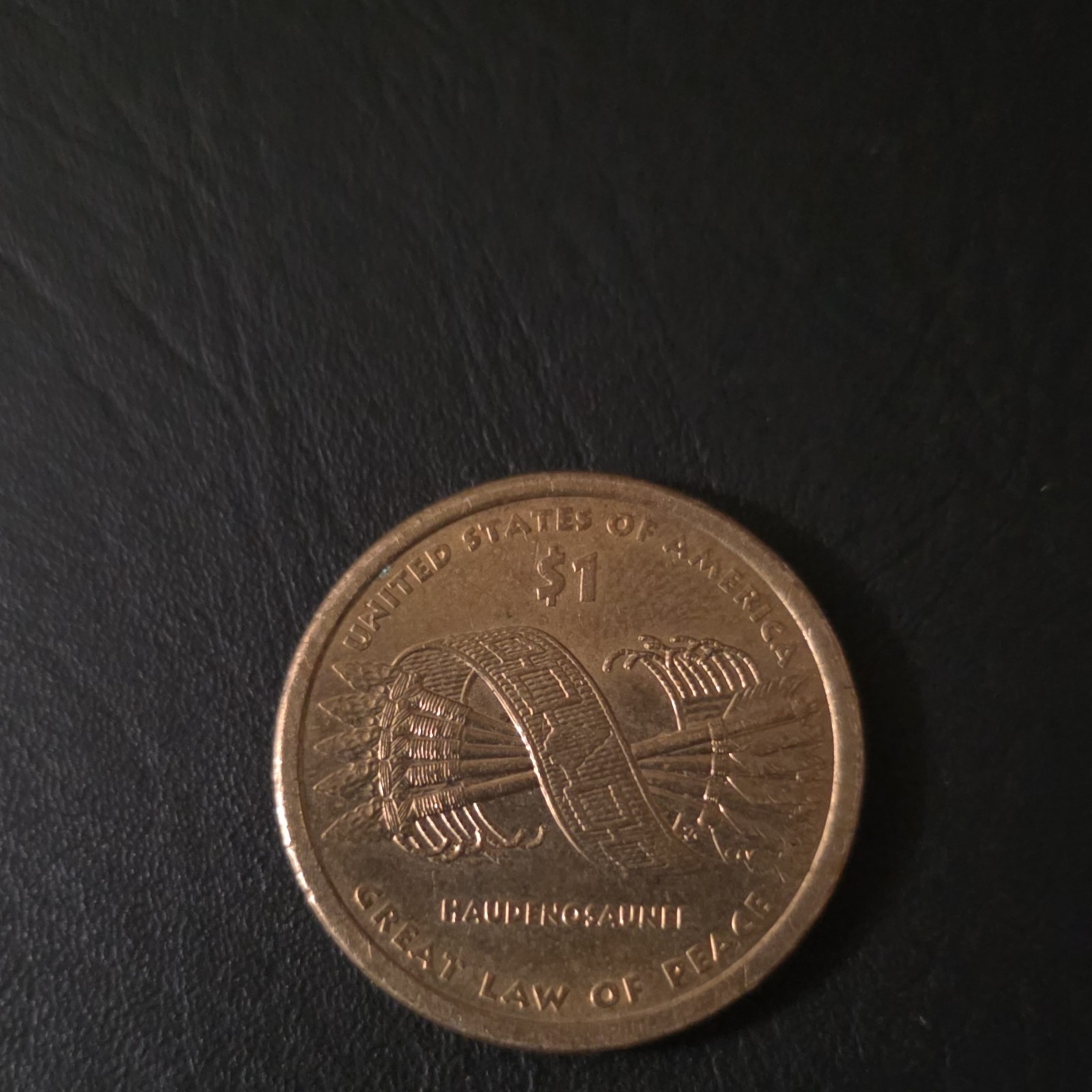 Sacagawea Native American $1 Coin Great Law of Peace Variety